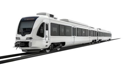 Fototapeta premium Modern train on transparent background