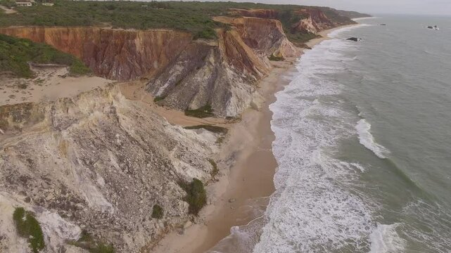 Aerial view of Arapuca Beach - Conde, Para&iacute;ba, Brazil