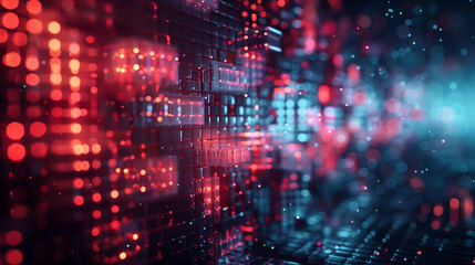 Futuristic background tech scifi pattern colorful. 