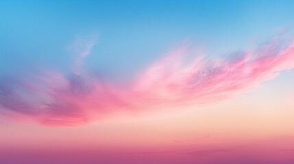 Fototapeta premium Soft pastel gradient transitioning from pink to blue.