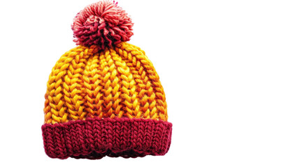Woolen cap on a transparent background