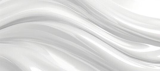 Fototapeta premium Abstract white grey soft minimal smooth curve shape elegant wavy motion background, monochrome tone