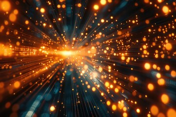 Obraz premium A blurry image of a star burst