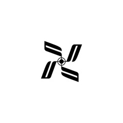 graphic circle logo, wheel logo, concept logo design