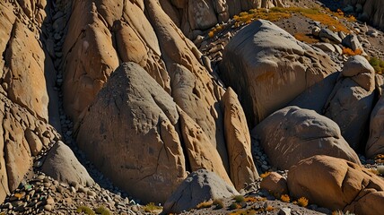 Discuss the types of rocks commonly found in dome mountains.
