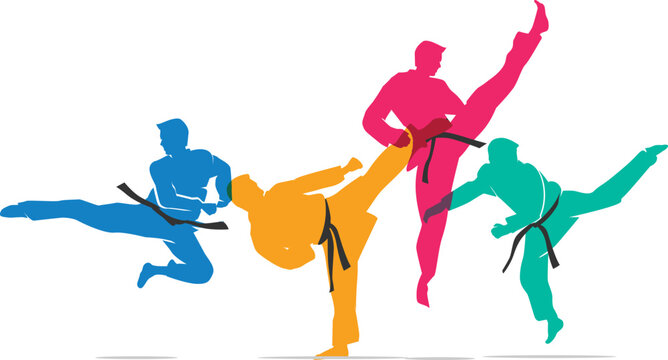Great elegant vector editable martial art taekwondo poster background design for your martial art championship event	