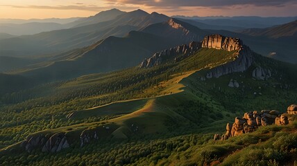 What are the unique ecological features of plateau mountains?

