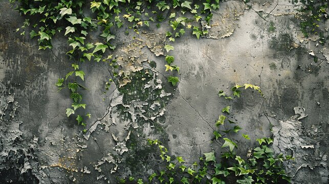 Bastille Prison walls with dramatic cracks and ivy vines