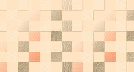 和風　和柄素材パターン