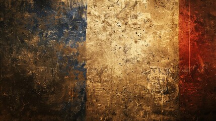 French Revolution symbols displayed against a richly textured background