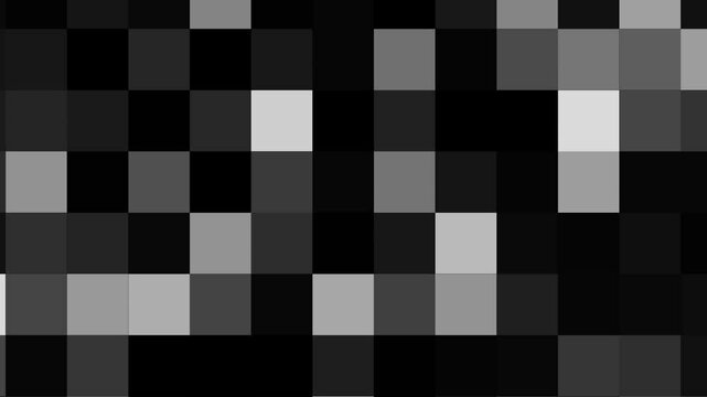 cyclic animation black and white pixels change,
Triangular block transition from left to right from the Prism Collection,
Dynamic top to bottom reveal animation of dark green rectangular blocks.