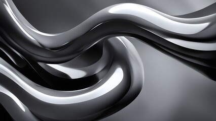 3d silver colored abstract