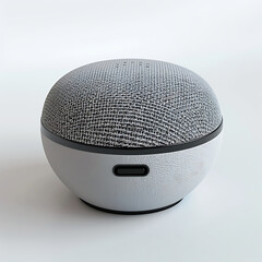 Bluetooth speaker isolated on white background. 3D rendering.