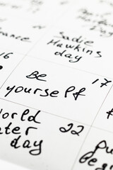 Concept for a positive month Photo