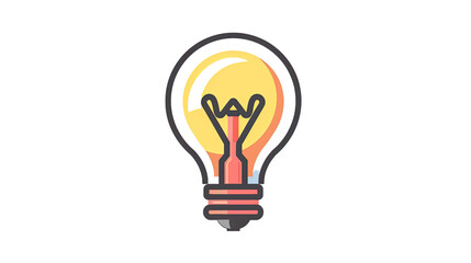 Light bulb and transparent background