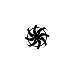 abstract logo design, abstract vector, concept logo, wheel, recycle, cycle, black color vector