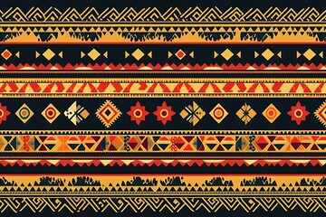 Aztec Vintage Embroidery aztec, artistry, vintage, embroidery, 