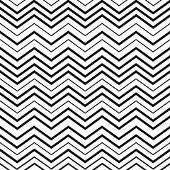 Black zigzag lines seamless pattern vector