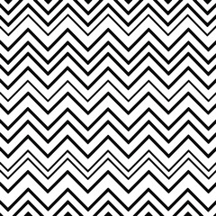 Black zigzag lines seamless pattern vector