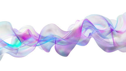 Futuristic shape on a transparent background