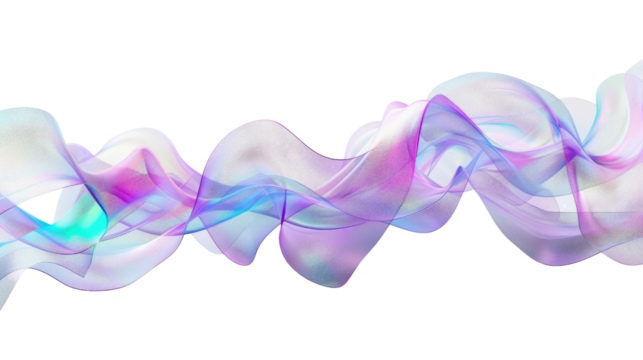 Futuristic shape on a transparent background