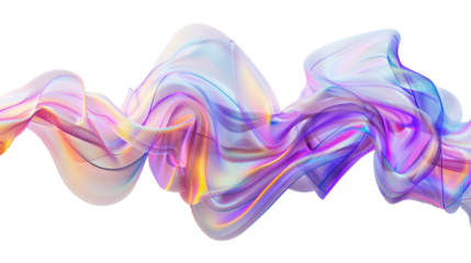 Futuristic shape on a transparent background