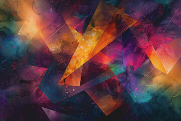 Abstract wallpaper blends vibrant watercolor washes with splashes of neon colors.