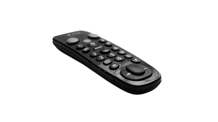 Remote control on a transparent background