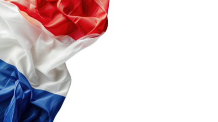 French flag on a transparent background