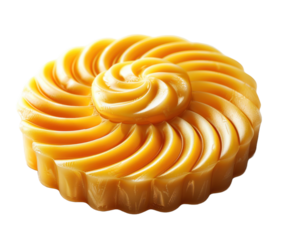 A moon cake isolated on a transparent background for web banner, wallpaper