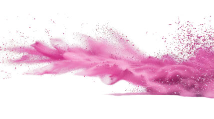 Flying sand on a transparent background