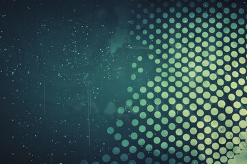 Abstract grunge grid polka dot halftone background pattern. Spotted green line. Textures.
