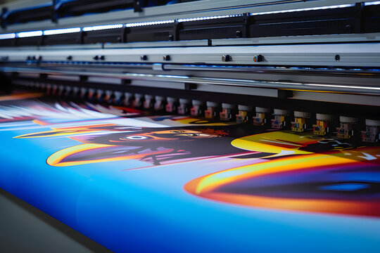 Industrial printing modern digital inkjet printer Industrial printing modern digital inkjet printer, color test