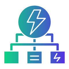 sustainable energy Gradient icon