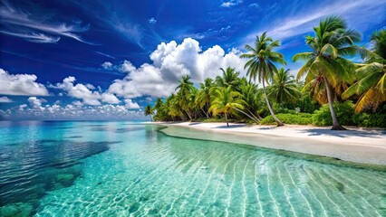 Tropical paradise with crystal clear waters and white sandy beaches, tropical, paradise, sea, ocean, beach, water, getaway