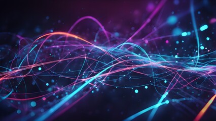 A colorful, abstract image of lines