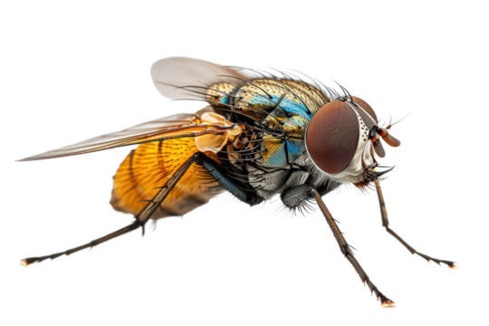 A Fly isolated on a transparent background for web banner, wallpaper