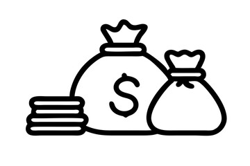 money bag vector illustration 
