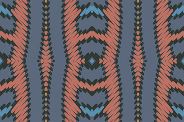 Ethnic Seamless pattern Ikat geometric Indian style. Tribal ethnic vector texture. seamless striped pattern. Ethnic ikat chevron pattern background
