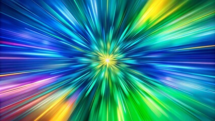 Obraz premium Vibrant abstract background featuring blurred hues of light blue, purple, and yellow with streaks of radiant colors, perfect for designs.