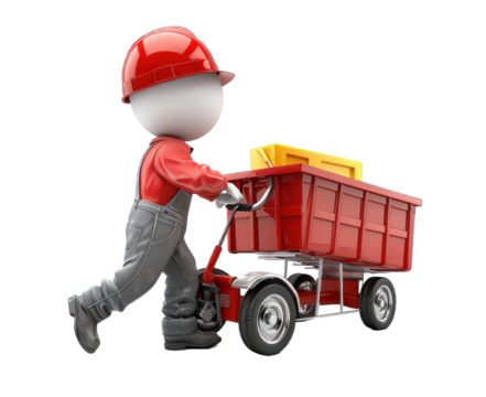 Courier expedition illustration isolated on a transparent background for web, banner, wallpaper