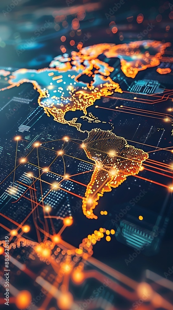 Poster global network and connections