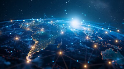 Obraz premium Global Network Connections