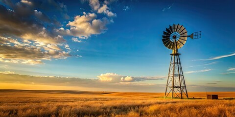 Windmill standing tall in a field, windmill, rural, landscape, agriculture, renewable energy, picturesque