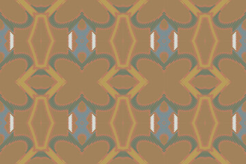 Ikat ethnic Indian seamless pattern. Design for background, wallpaper, vector illustration, fabric. Ikat ethnic seamless pattern design. Aztec fabric carpet.