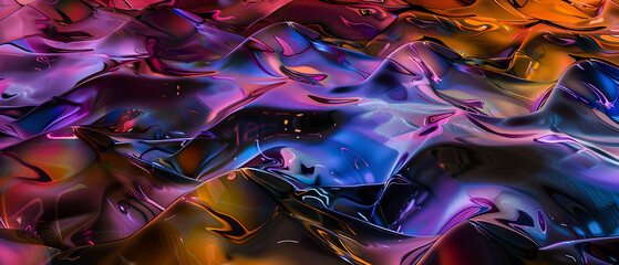 Obraz premium Abstract Liquid Waves in Vibrant Colors