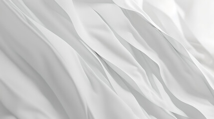 Obraz premium Flowing White Fabric Abstract Background Texture