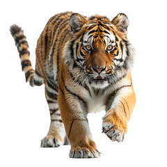 Obraz premium A Tiger isolated on a transparent background for web, banner, wallpaper