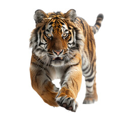 Obraz premium A Tiger isolated on a transparent background for web, banner, wallpaper