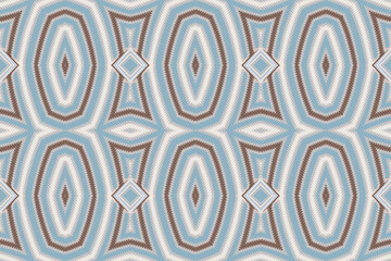 Seamless Ethnic Pattern Design. Ethnic Oriental Ikat Pattern Traditional Design. Ethnic Oriental Pattern Traditional Design for Background, Carpet, Clothing, Wrapping, Fabric, Embroidery